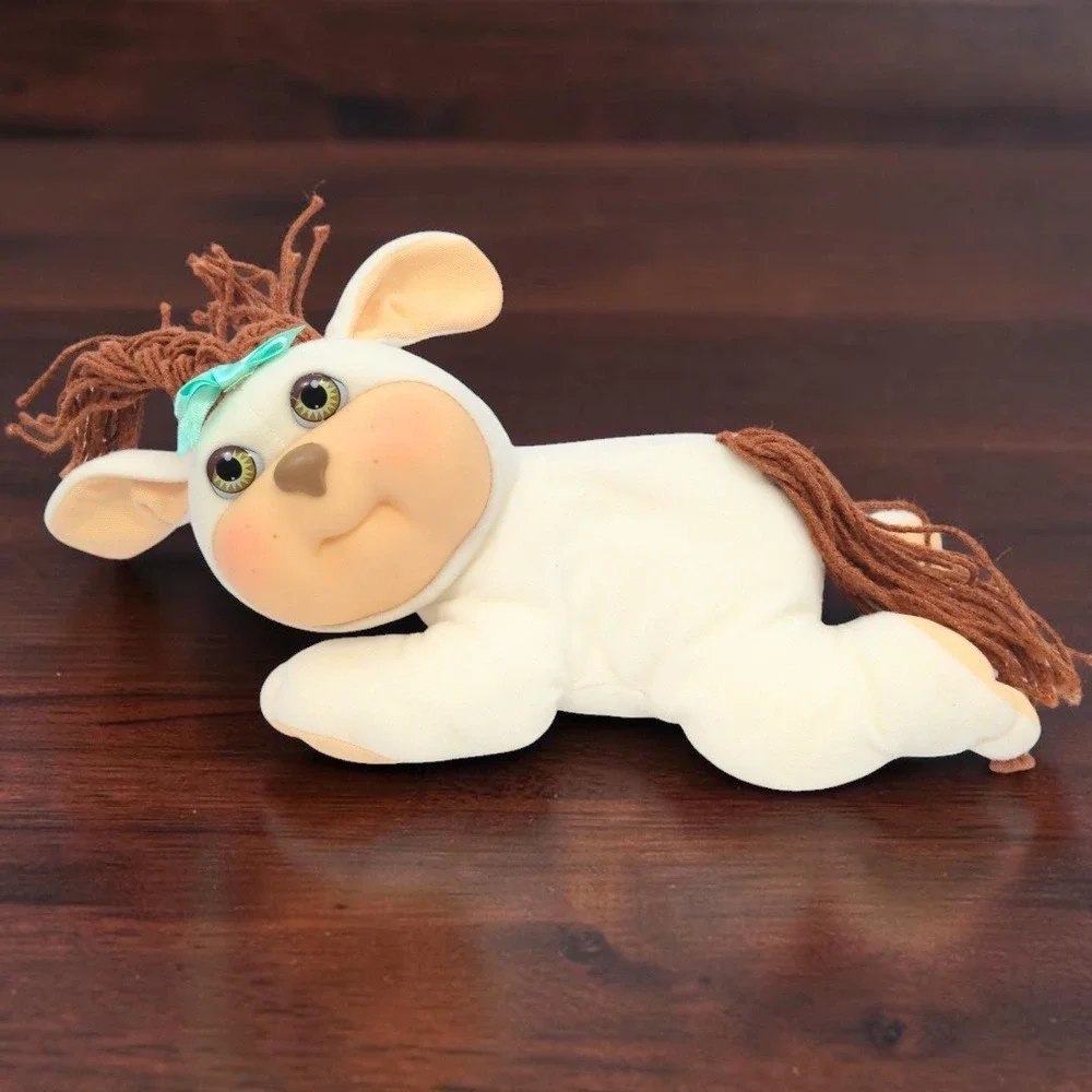 VTG 90's Hasbro Cabbage Patch Kids Crimp N Curl Pets Dog Plush 10